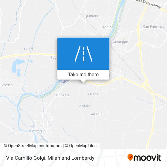Via Camillo Golgi map