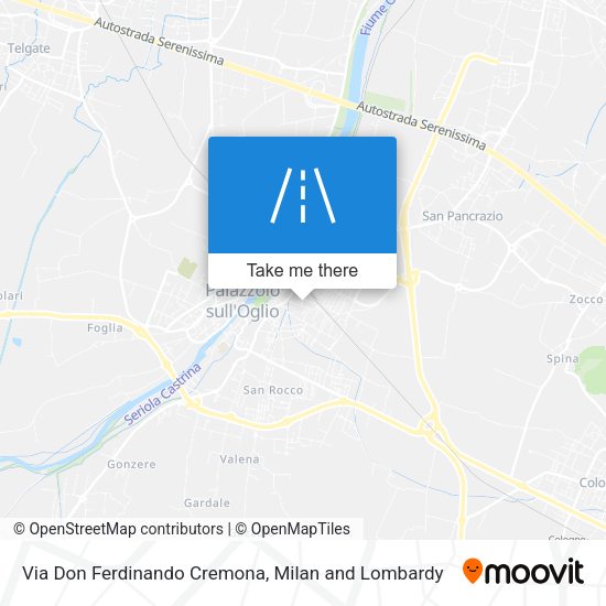 Via Don Ferdinando Cremona map