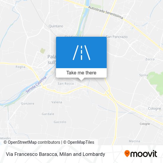 Via Francesco Baracca map