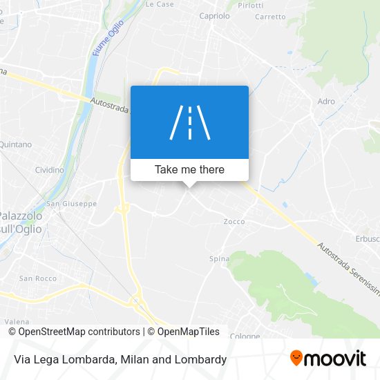 Via Lega Lombarda map