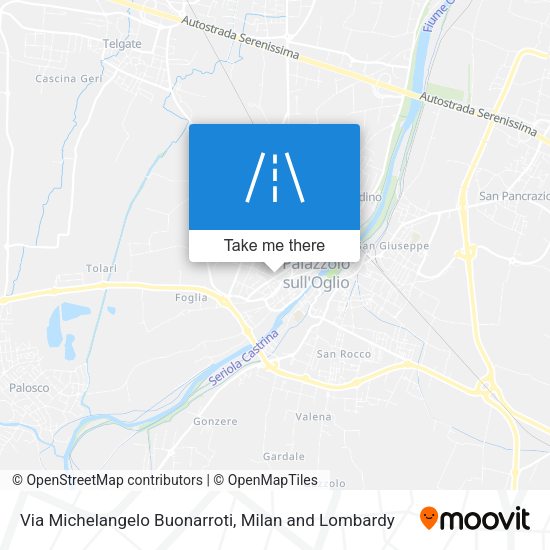 Via Michelangelo Buonarroti map