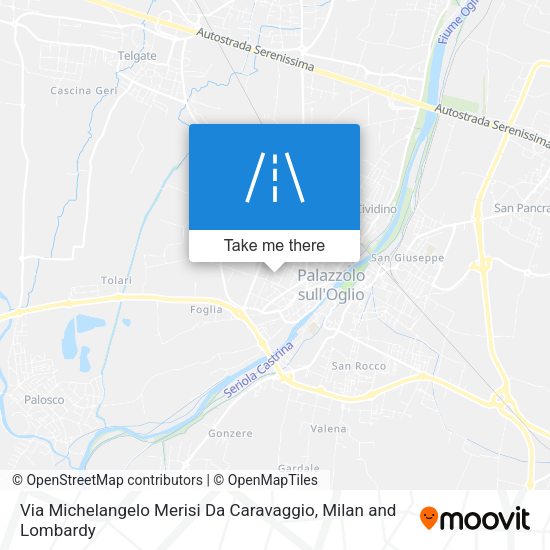 Via Michelangelo Merisi Da Caravaggio map