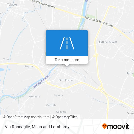 Via Roncaglie map