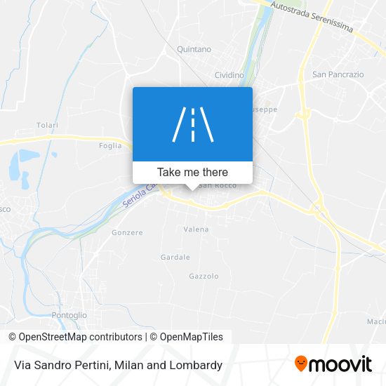 Via Sandro Pertini map