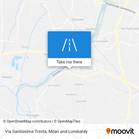 Via Santissima Trinità map