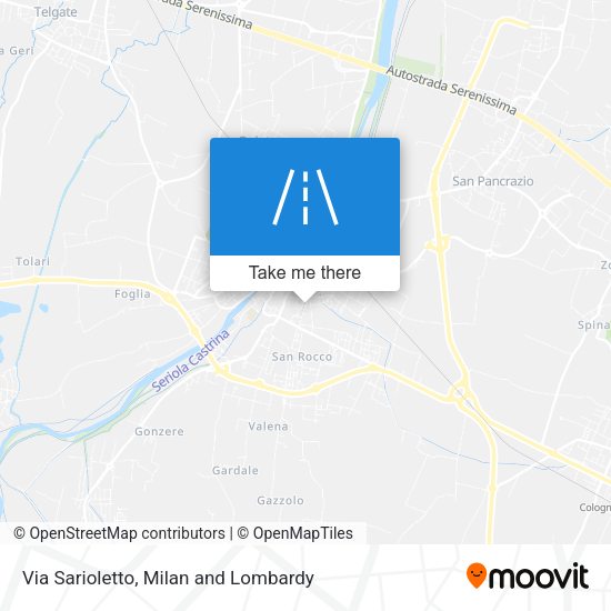 Via Sarioletto map