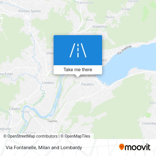 Via Fontanelle map