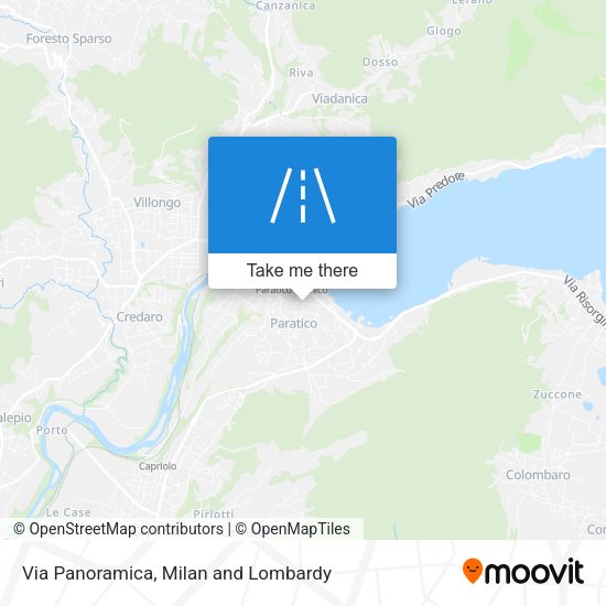 Via Panoramica map