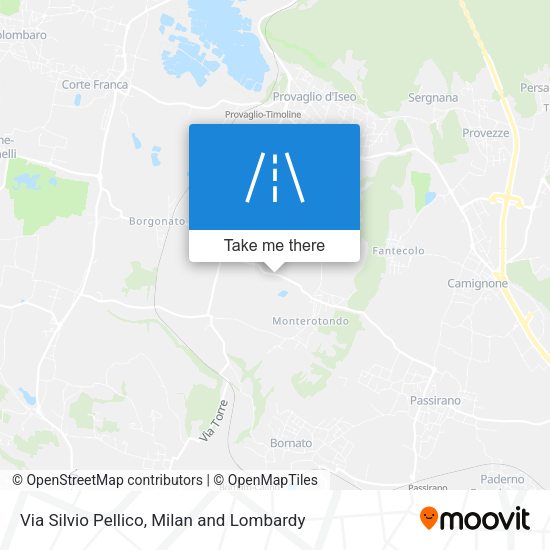 Via Silvio Pellico map