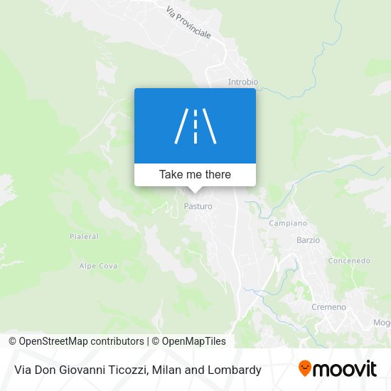 Via Don Giovanni Ticozzi map