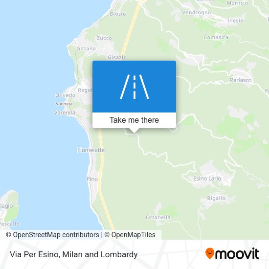 Via Per Esino map