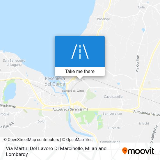 Via Martiri Del Lavoro Di Marcinelle map