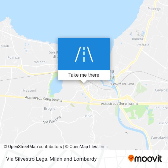 Via Silvestro Lega map