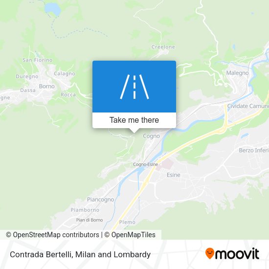 Contrada Bertelli map