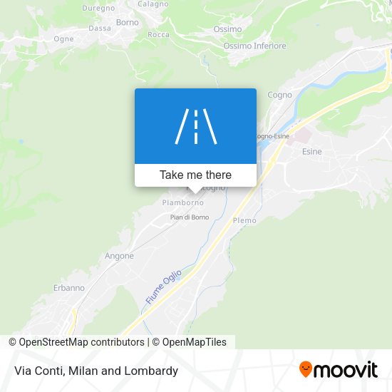 Via Conti map