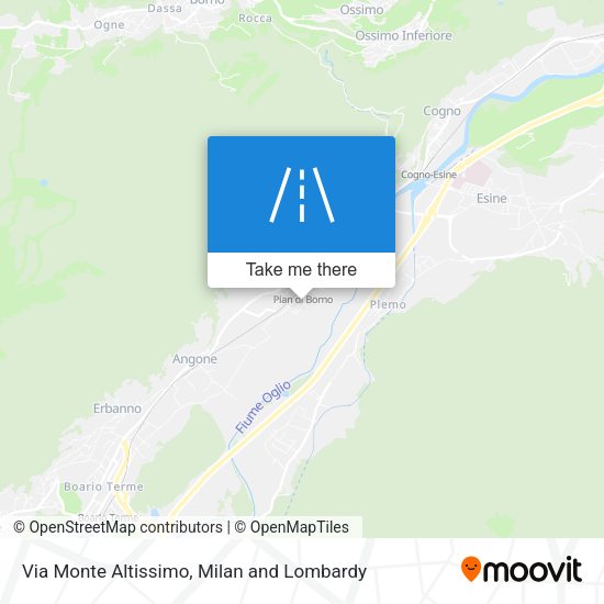 Via Monte Altissimo map