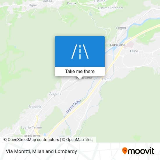 Via Moretti map