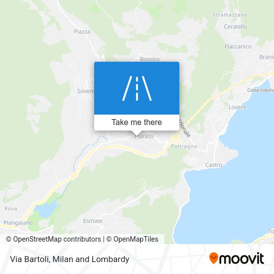 Via Bartoli map