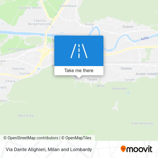 Via Dante Alighieri map