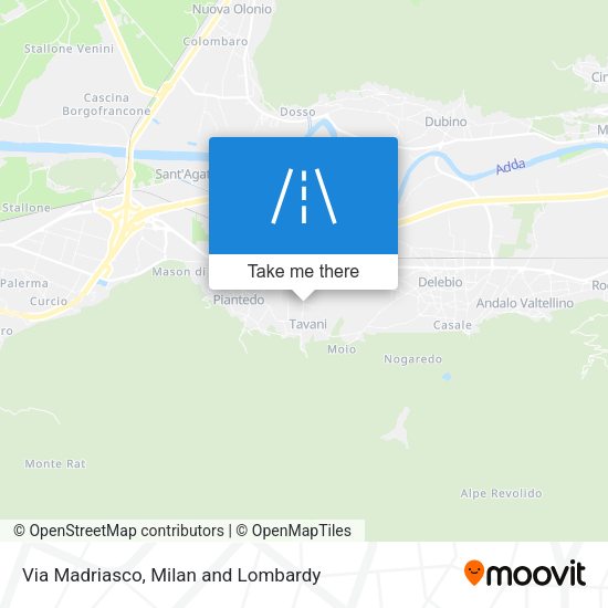 Via Madriasco map