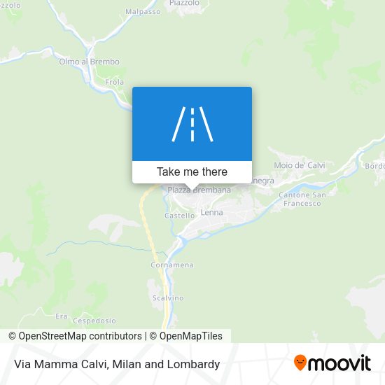 Via Mamma Calvi map