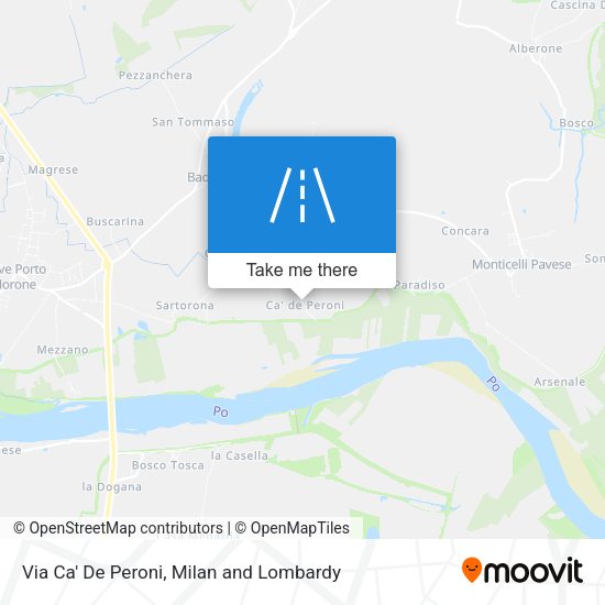 Via Ca' De Peroni map