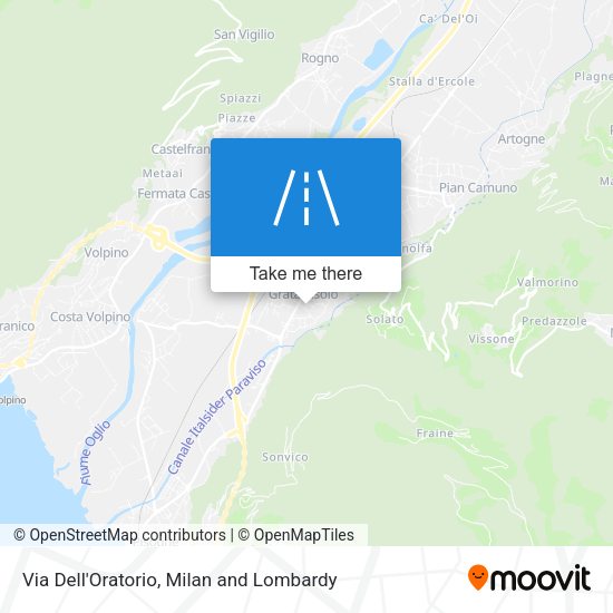 Via Dell'Oratorio map