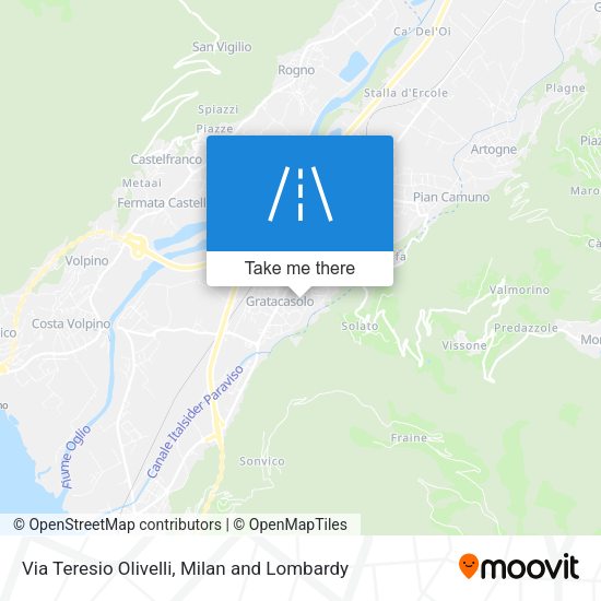 Via Teresio Olivelli map