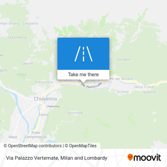 Via Palazzo Vertemate map