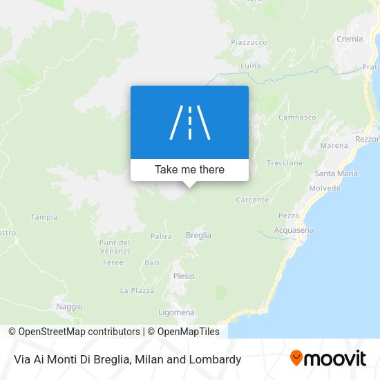 Via Ai Monti Di Breglia map