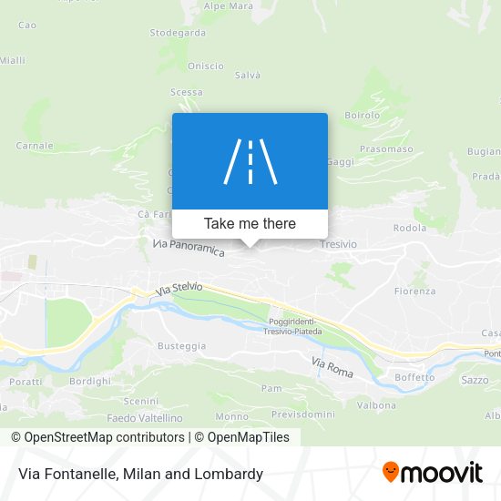 Via Fontanelle map
