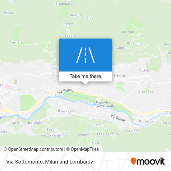 Via Sottomonte map