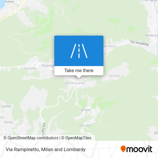 Via Rampinetto map