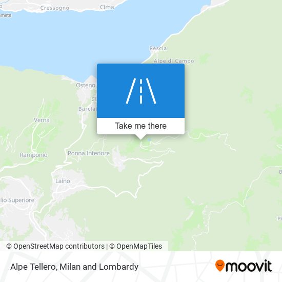 Alpe Tellero map