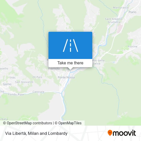 Via Libertà map