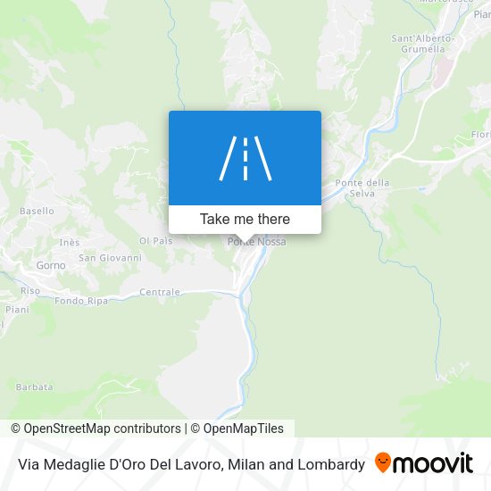 Via Medaglie D'Oro Del Lavoro map