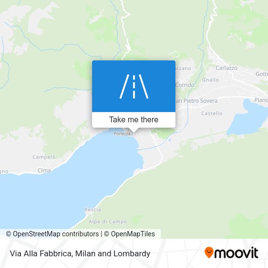 Via Alla Fabbrica map