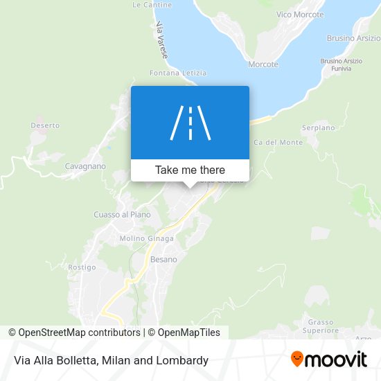 Via Alla Bolletta map