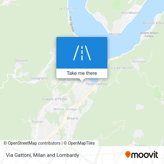Via Gattoni map