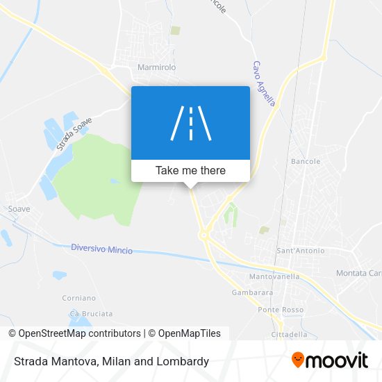 Strada Mantova map