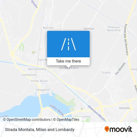 Strada Montata map