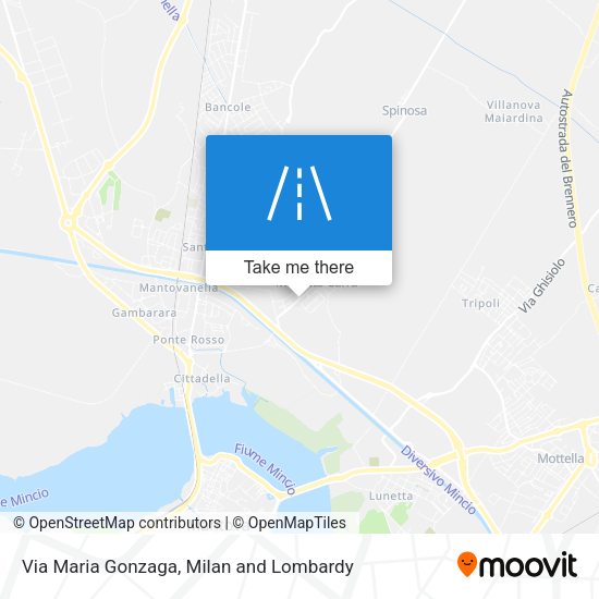 Via Maria Gonzaga map