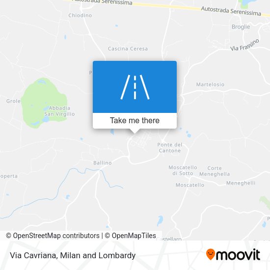Via Cavriana map