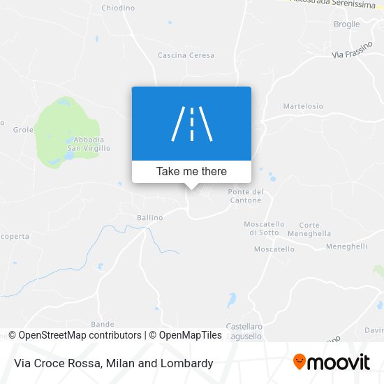 Via Croce Rossa map