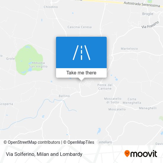 Via Solferino map