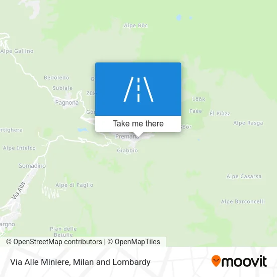 Via Alle Miniere map