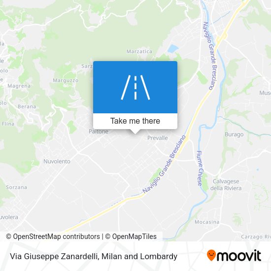 Via Giuseppe Zanardelli map