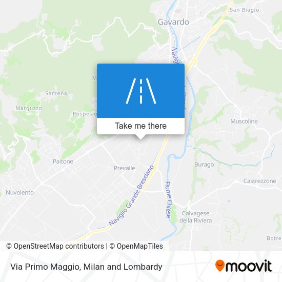Via Primo Maggio map