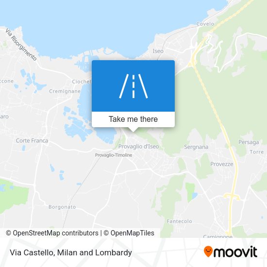 Via Castello map