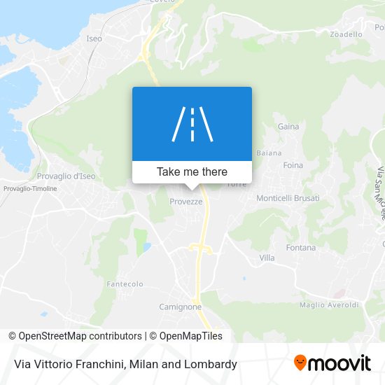 Via Vittorio Franchini map